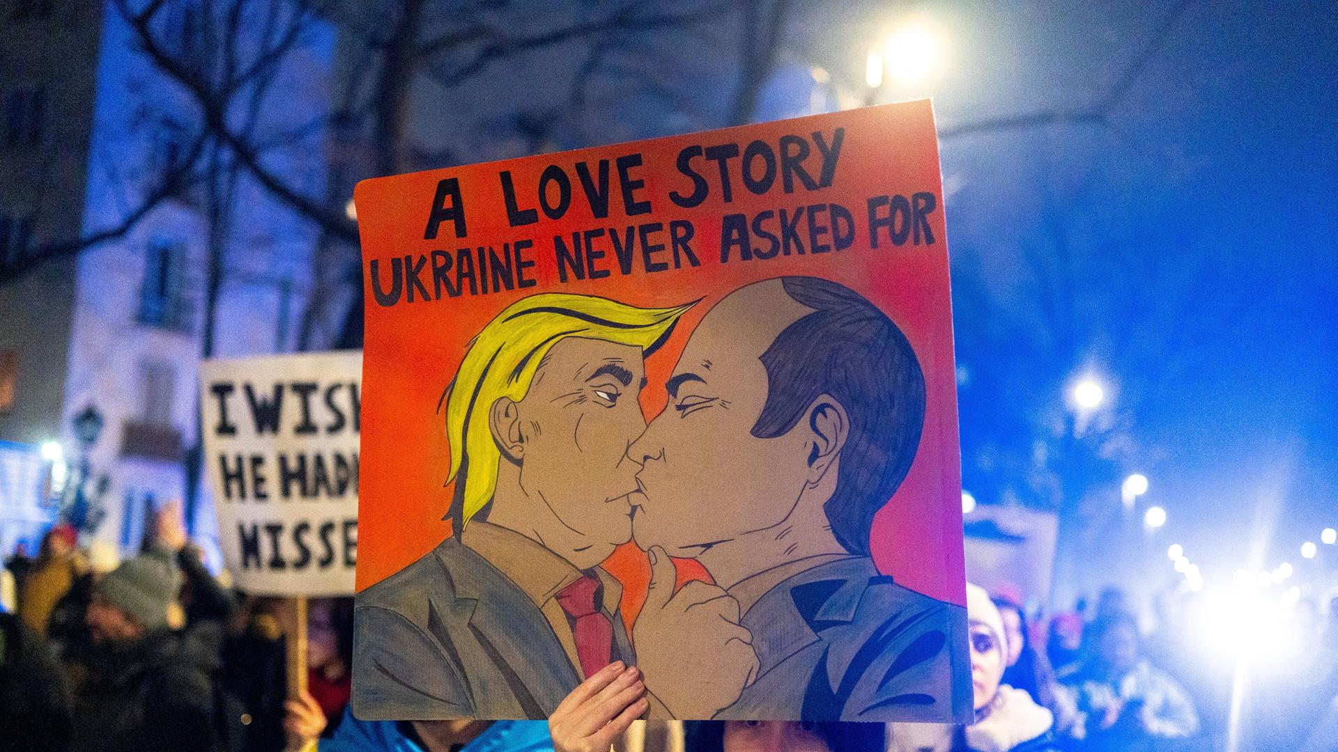 Proteste gegen Donald Trump und Wladimir Putin 2025