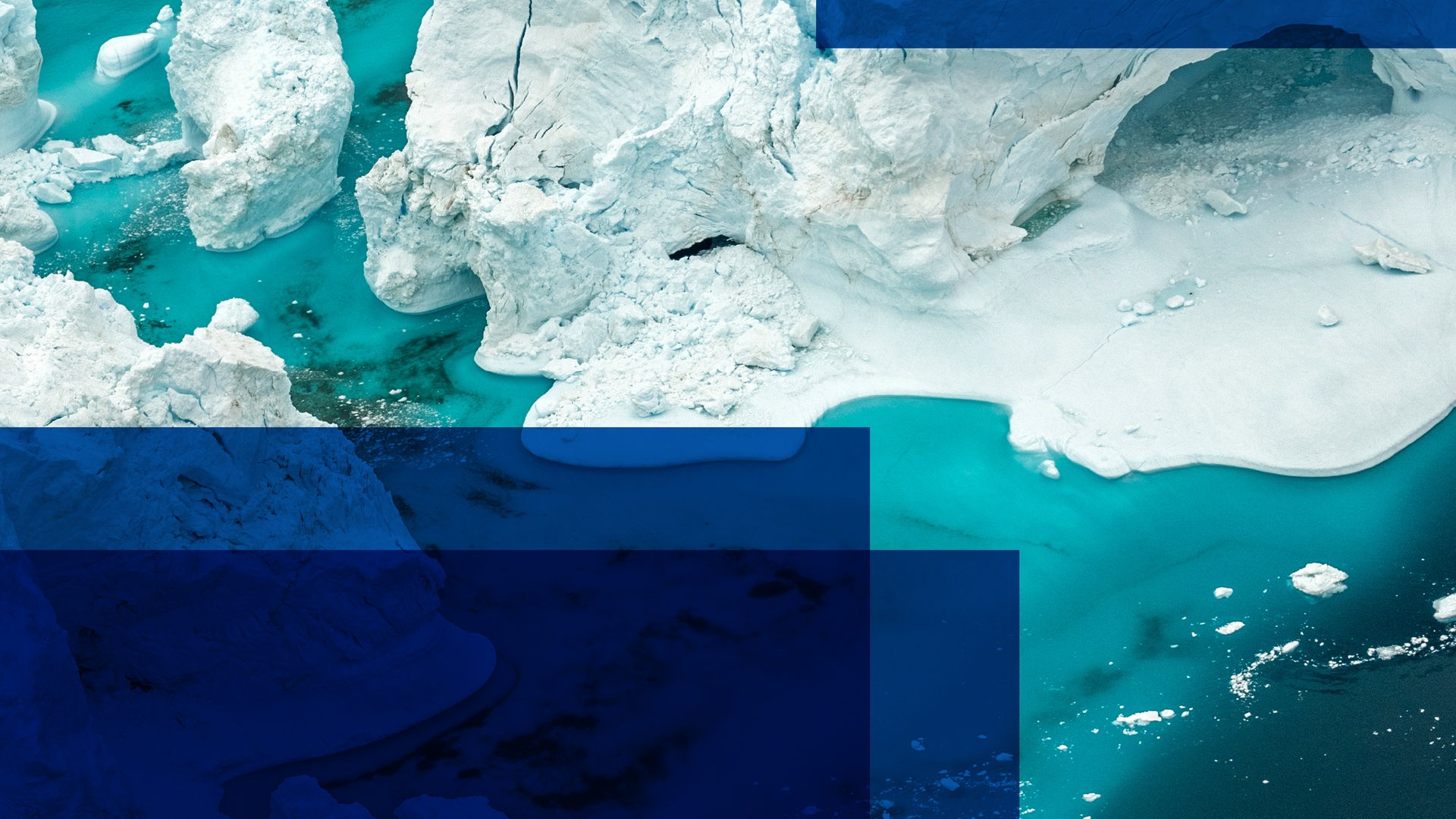 Das Cover für die Sendereihe "Forschung aktuell" zeigt auf dem Meer schwimmende Eisschollen 