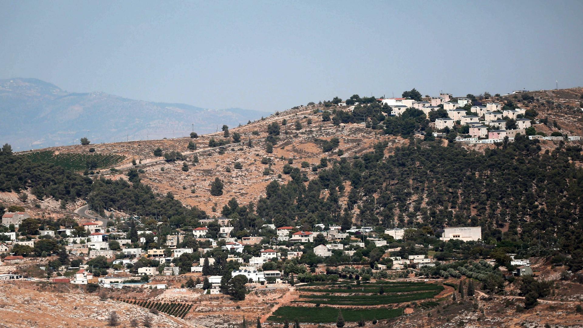 Blick auf die Siedlung Alon Mozeh im Westjordanland.