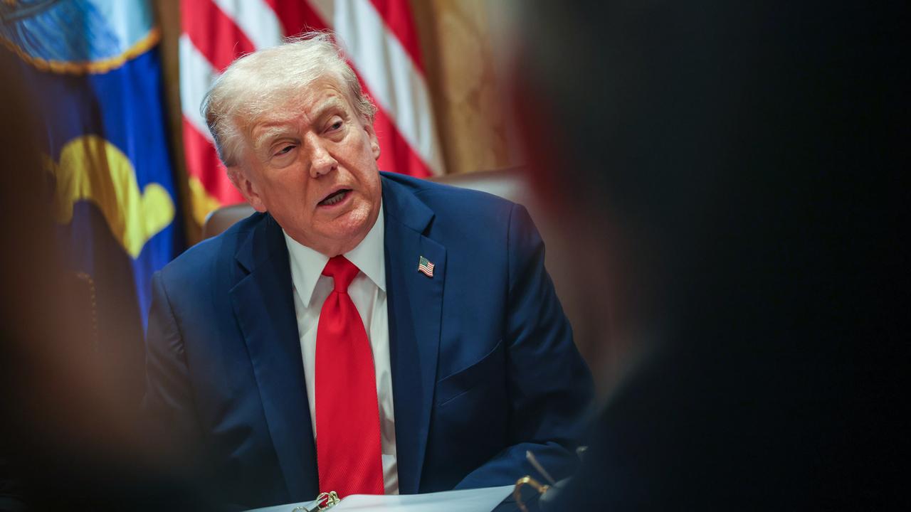 US-Präsident Donald Trump am 9. Oktober 2025 während eines Treffens im Weißen Haus