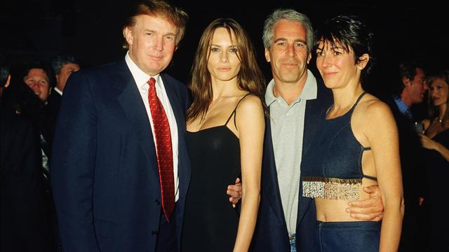 Donald Trump, Melania Knauss, Jeffrey Epstein und Ghislaine Maxwell 