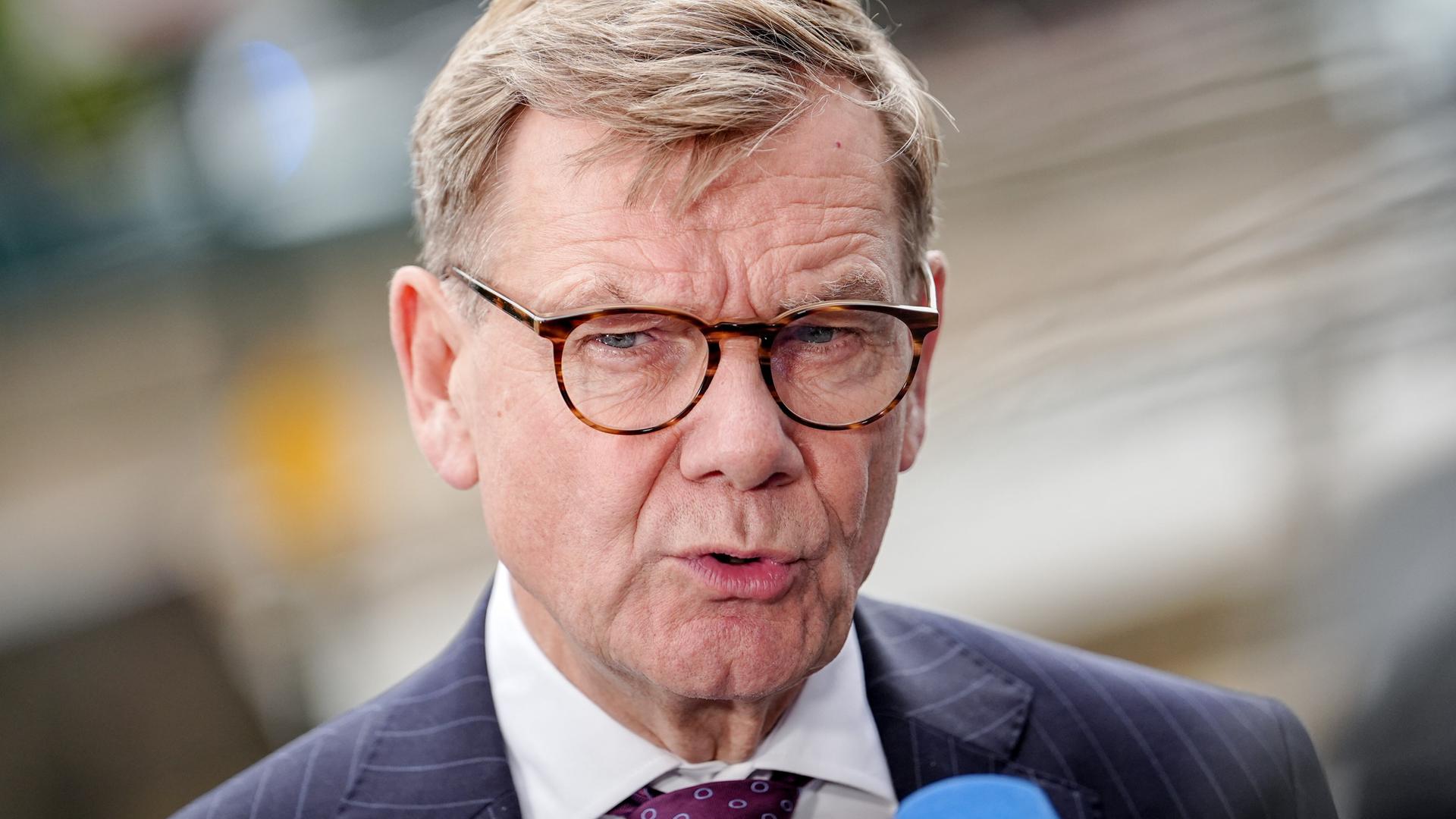 Johann Wadephul (CDU), Bundesaußenminister, gibt vor der Generaldebatte der UN-Vollversammlung ein Pressestatement